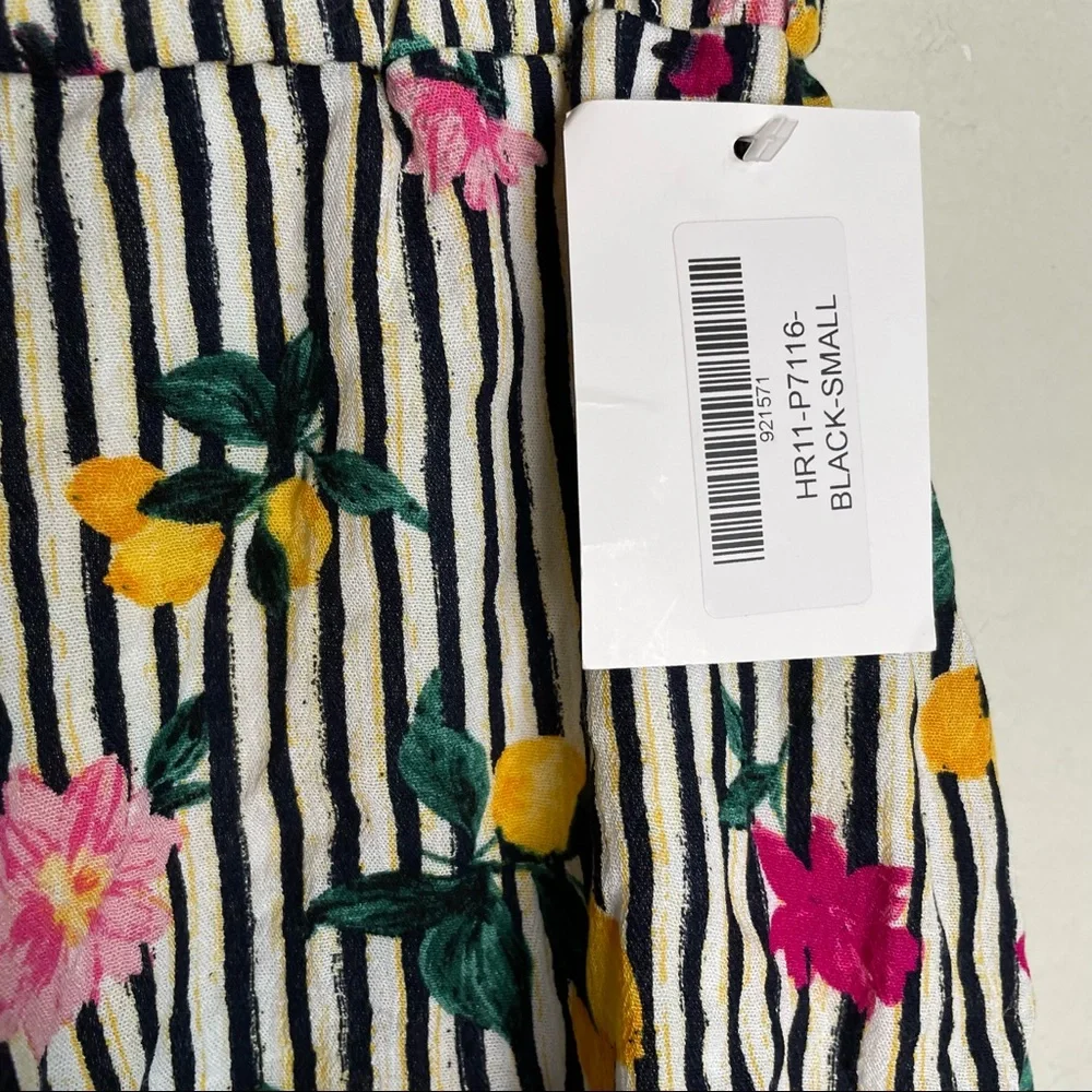 Everly Stripe and Floral Print Shorts